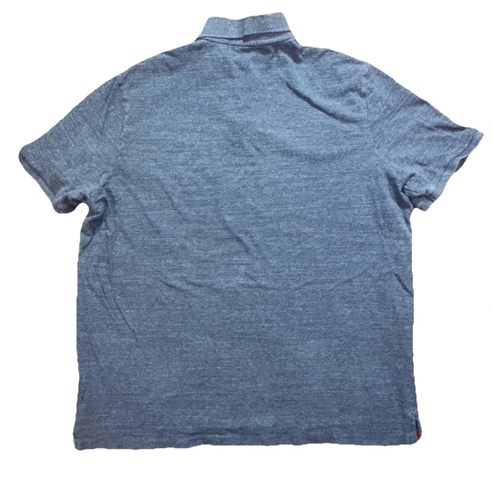 Polo Ralph Lauren Polo Shirt Gray/Blue Custom Fit Short Sleeve XXL/TTG Lot Of 2